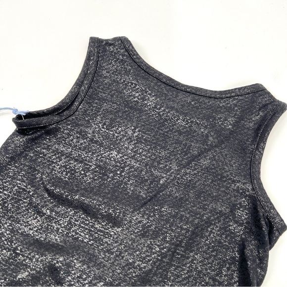 NWT MORE THAN MAGIC Girl's Black Glitter Front Knot Tank Top Size 4/5 - Picture 8 of 10